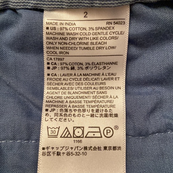 BANANA REPUBLIC Girlfriend Fit Rolled Cuff Striped Chinos - Picture 13 of 13